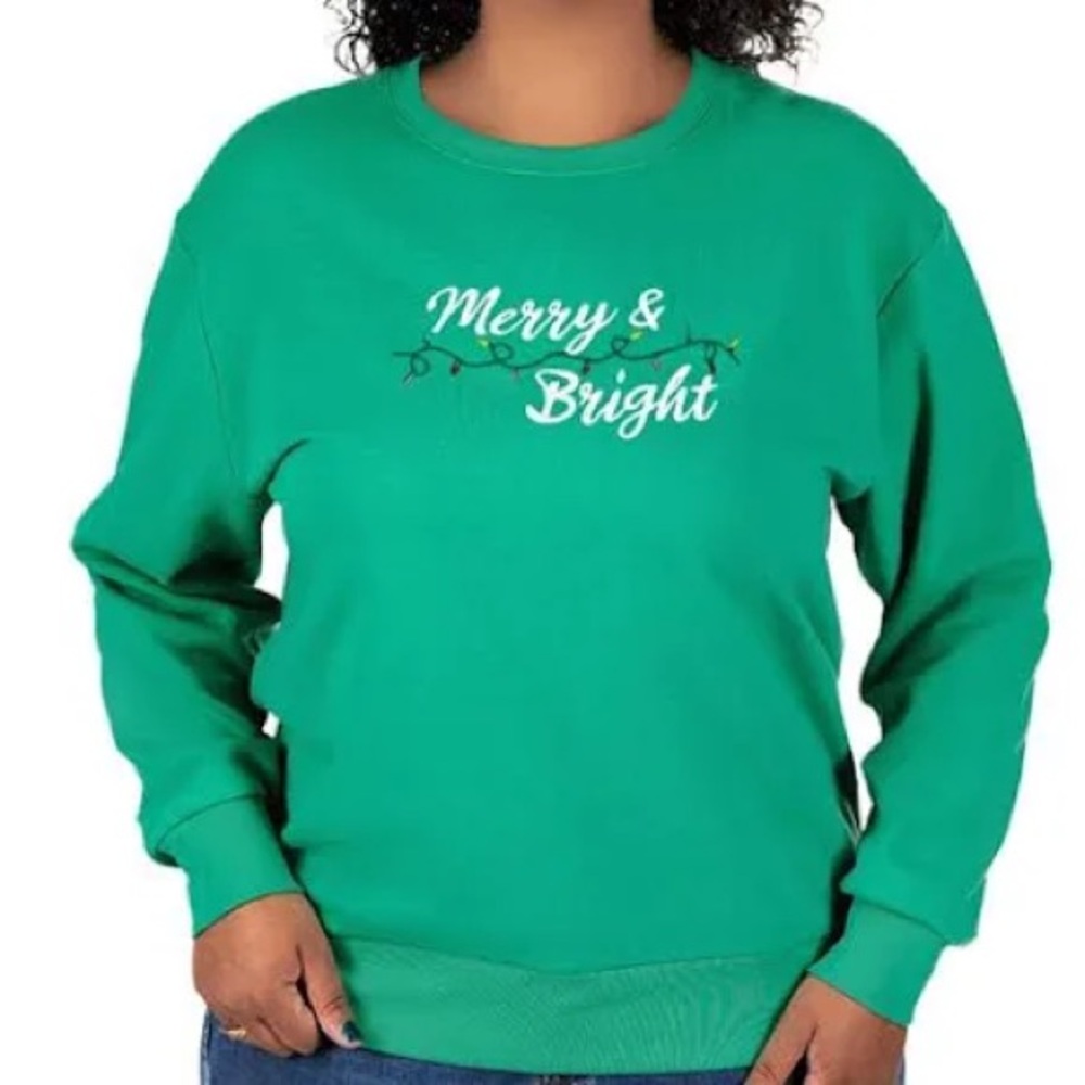 State of Mind Green Crew Neck Sweater Size XL Green